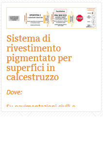 04 resine Sistema di rivestimento pigmentato per superfici in calcestruzzo