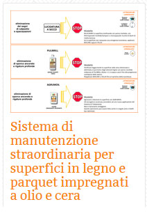 10 Legno Sistema di manutenzione straordinaria per superfici in legno e parquet impregnati a olio e cera