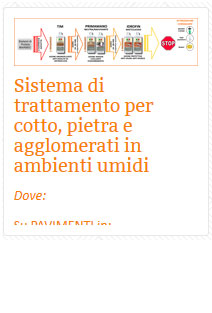 14 Sistema di trattamento per cotto, pietra e agglomerati in ambienti umidi