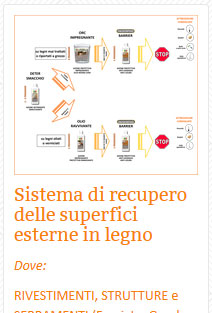 15 Legno Sistema di recupero delle superfici esterne in legno