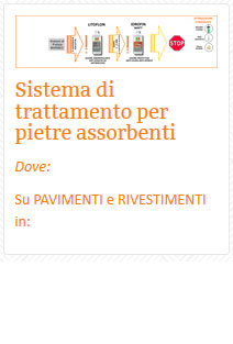 17 Sistema di trattamento per pietre assorbenti