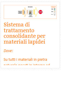 26 Sistema di trattamento consolidante per materiali lapidei